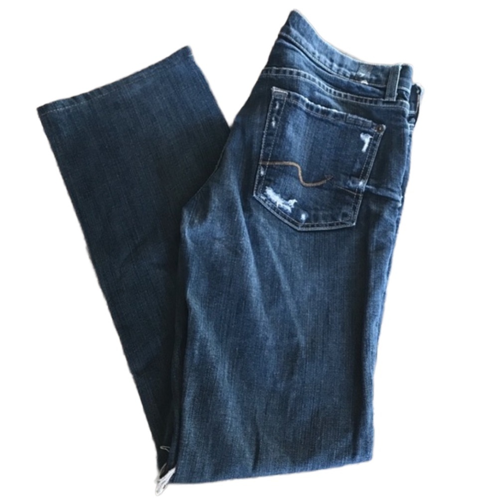 7 mankind destroyed organic cotton jean size 28